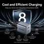 Vention Cargador de Pared GaN FCDH0-EU 2xUSB-C 45W Gris Antracita
